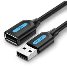 Vention Usb 2 0 A Male To A Female Extension Cable 3m Black Pvc Typ